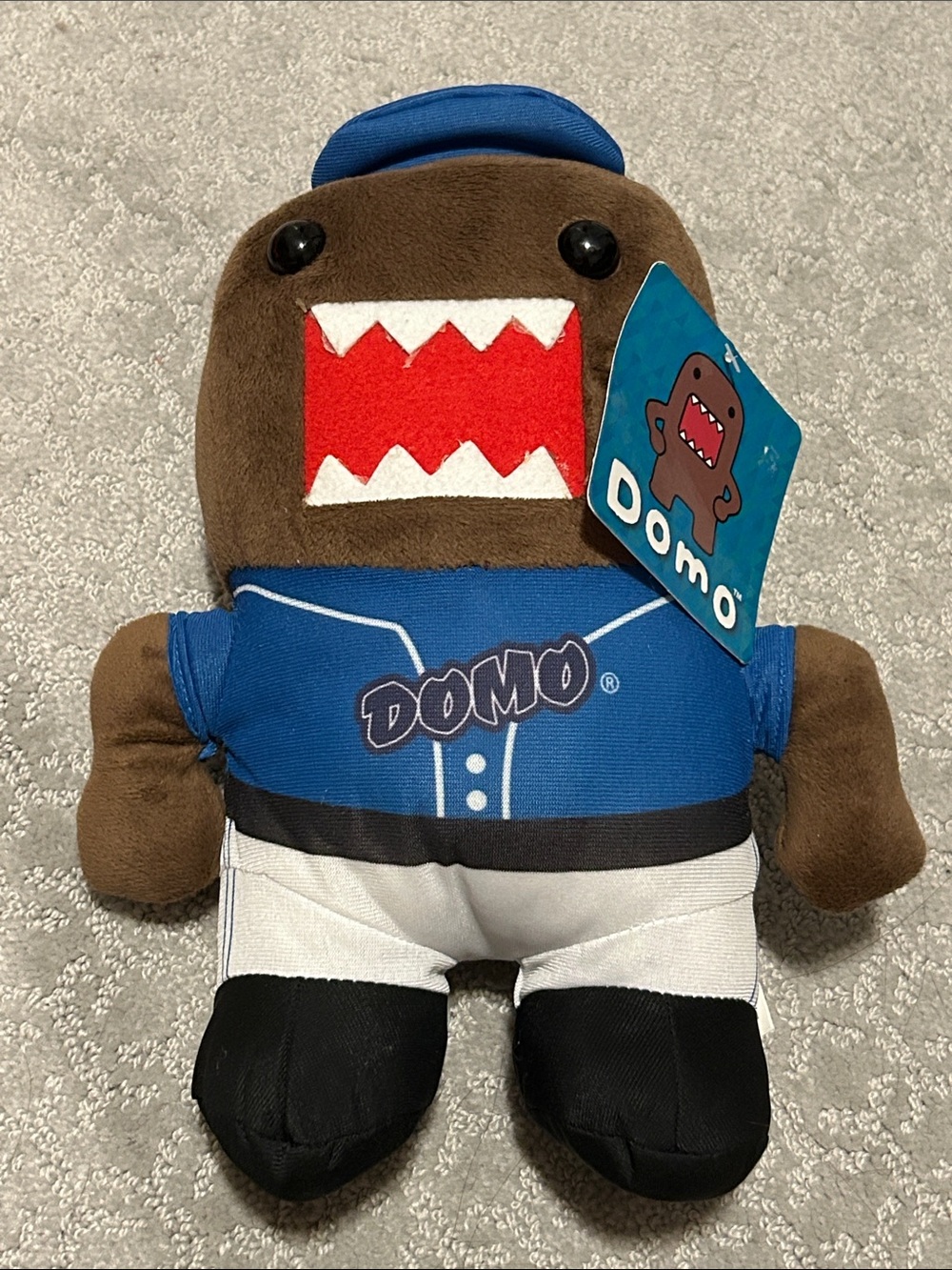Domo Plush Character in Blue Outfit - Kids Stuffed Toy